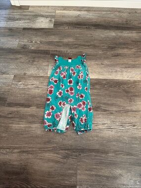 Tea Collection Toddler Teal Floral Romper